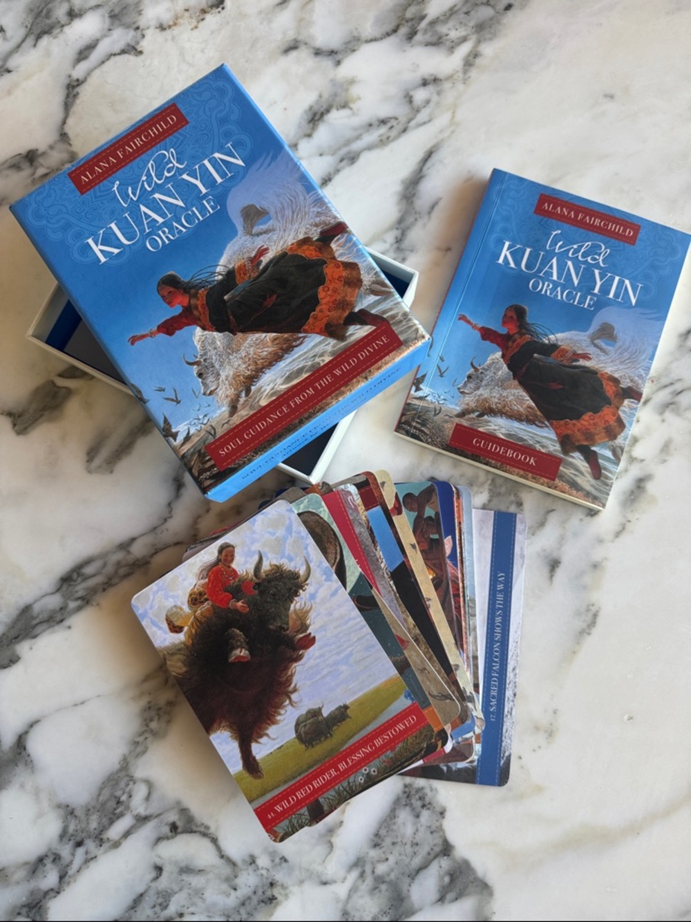 Wild Kaun Yin Oracle Deck by Alana Fairchild 44 Cards & Guidebook Complete